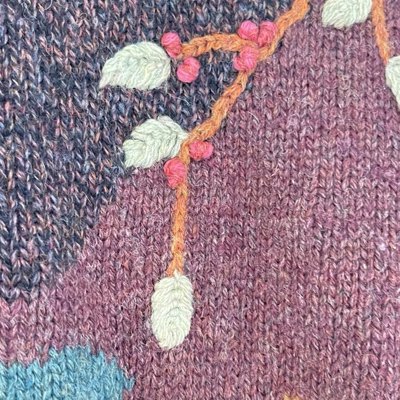 Vintage 1988 Susan Bristol Woodland Deer Wool sweater size 36 grandma core - Picture 10 of 13